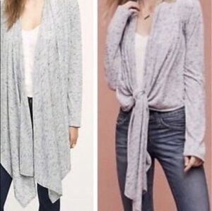 Pure + Good Anthro Cardigan Cascadia Blue Heathered Long Sleeve Size S